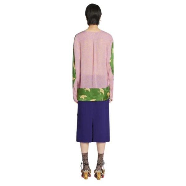 DRIES VAN NOTEN ASYMMETRICAL TOP GREEN - Image 3