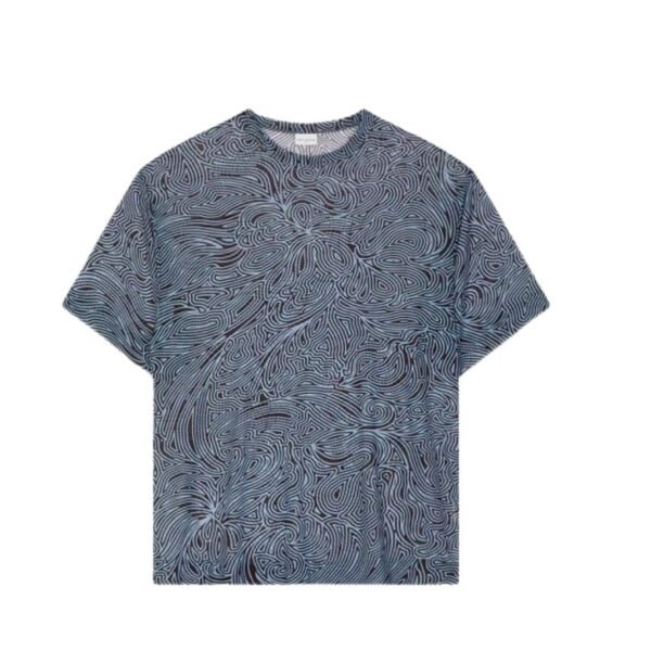 DRIES VAN NOTEN SHEER OVERSIZED TEE DARK BROWN - Image 4