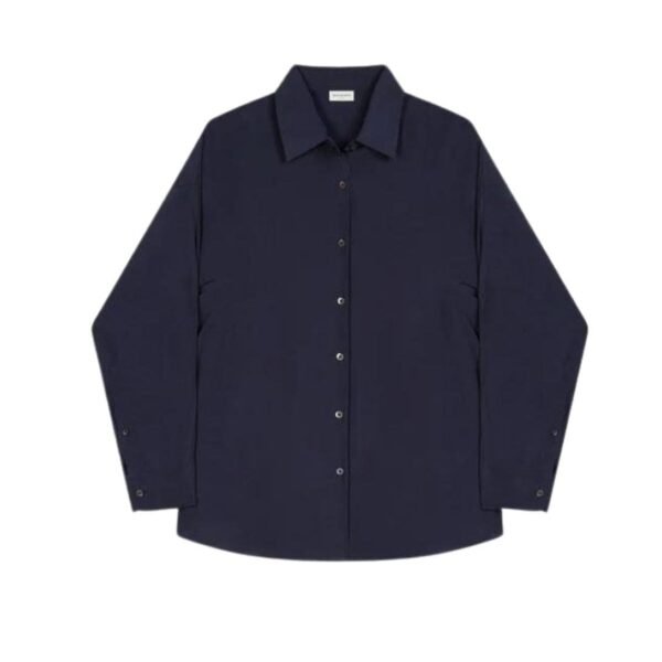 DRIES VAN NOTEN COCOON SHIRT NAVY