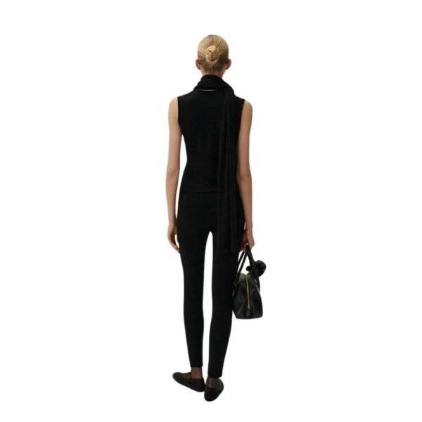 MAGDA BUTRYM SLEEVELESS HIGH NECK KNIT TOP IN BLACK - Image 4