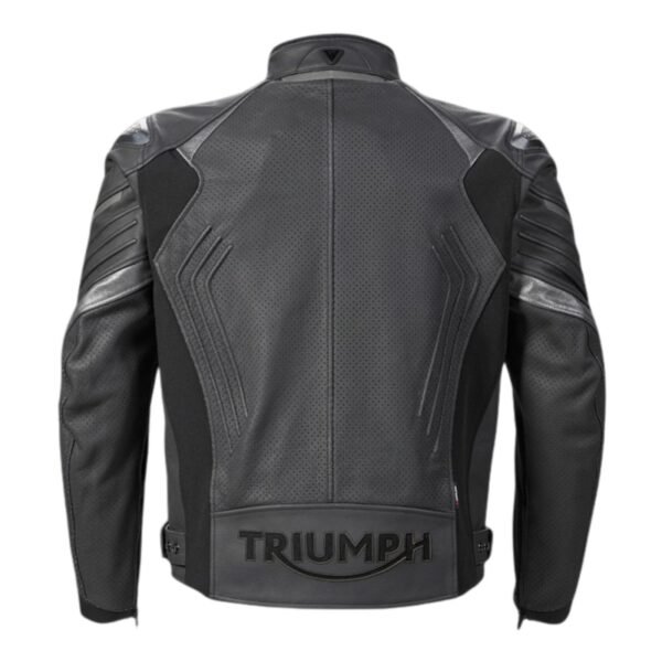 TRIUMPH TRIPLE PERFORATED LEATHER JACKET - Image 2