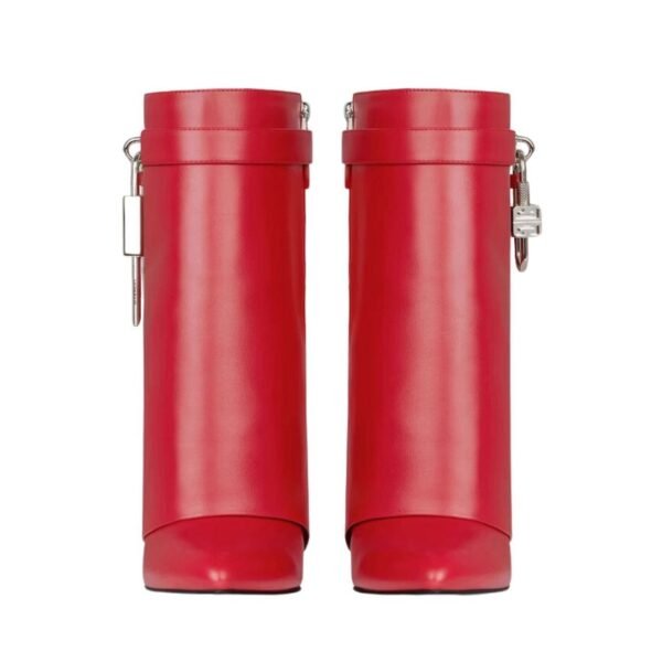 GIVENCHY SHARK LOCK ANKLE BOOTS IN LEATHER - Image 2