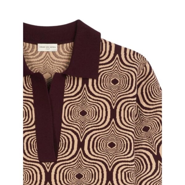 DRIES VAN NOTEN KNITTED POLO SHIRT AUBER - Image 4