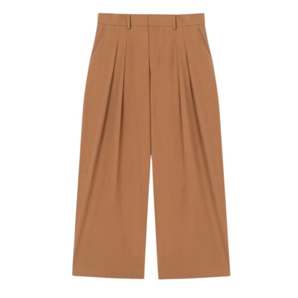 NANUSHKA BORRE WASHED-CALICO PANTS BROWN