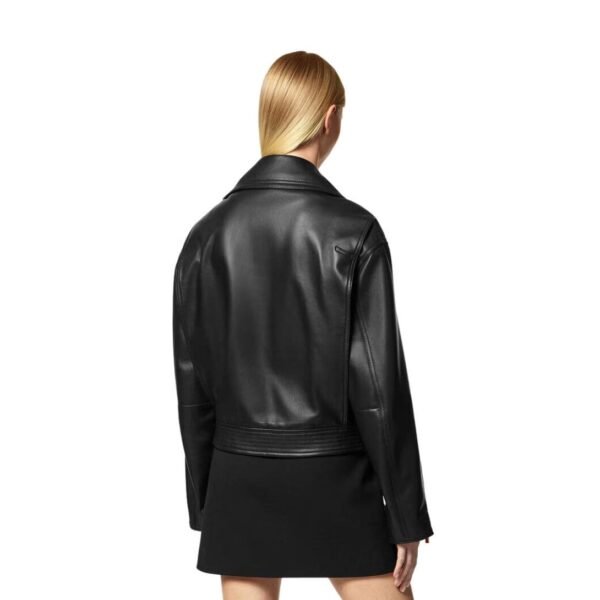 VERSACE LEATHER BIKER JACKET - Image 3