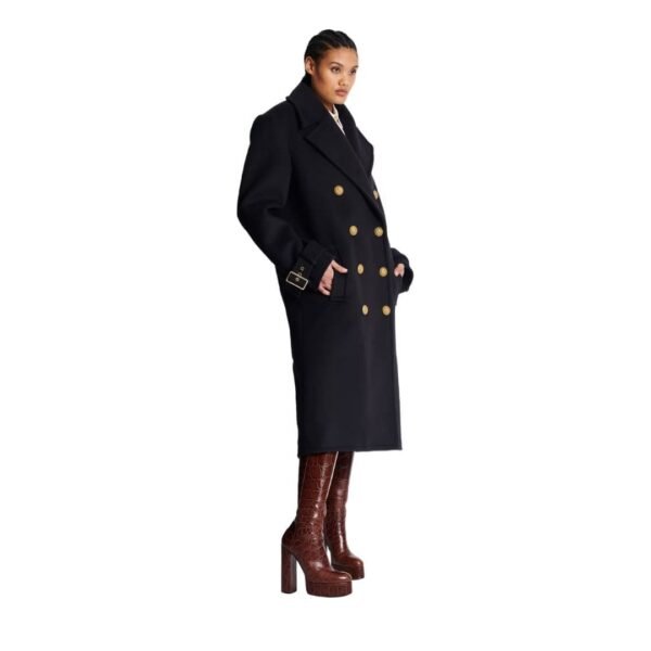 BALMAIN OVERSIZED DOUBLE BREASTED COAT - Image 3