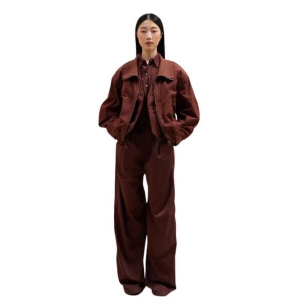 LEMAIRE DOUBLE LAYER BLOUSON WITH RIB - Image 2