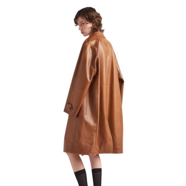 PRADA NAPPA LEATHER COAT - Image 2