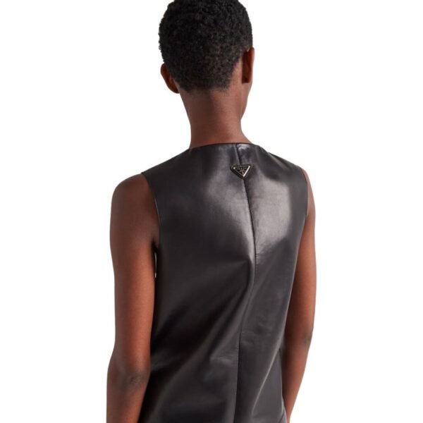 PRADA STRETCH NAPPA LEATHER VEST - Image 5