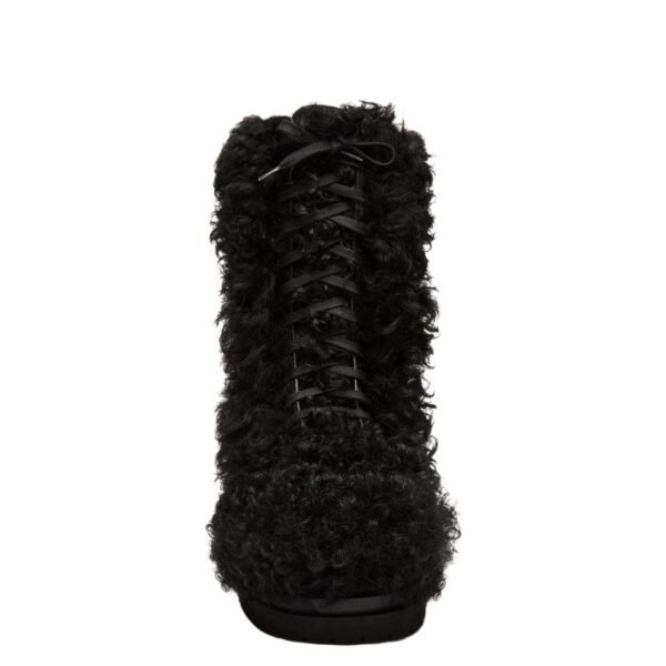 MAGDA BUTRYM SHEARLING COMBAT BOOTS IN BLACK - Image 2