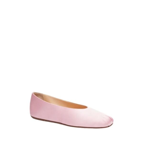 MAGDA BUTRYM SATIN BALLET FLATS IN PINK - Image 3