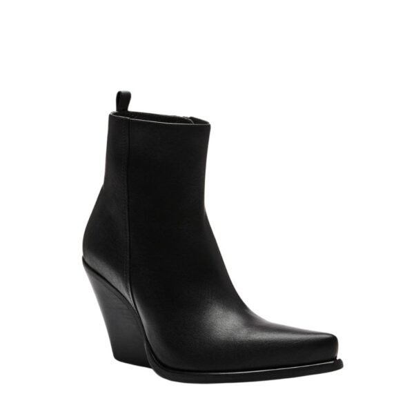 MAGDA BUTRYM CALF LEATHER COWBOY ANKLE BOOTS IN BLACK - Image 2