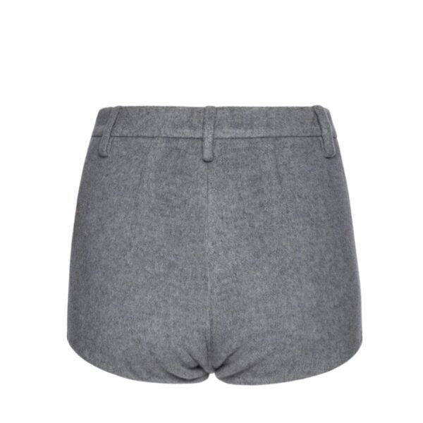 MAGDA BUTRYM WOOL HOT SHORTS IN GREY - Image 2