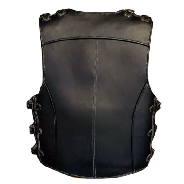 HARLEY DAVIDSON BUCKLE LEATHER VEST - Image 2