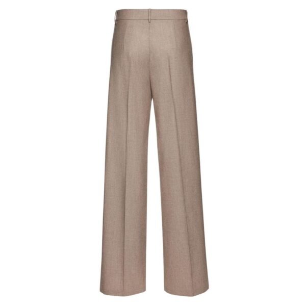 MAGDA BUTRYM CASHMERE WIDE-LEG TROUSERS IN TAUPE - Image 2