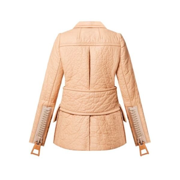 LOUIS VUITTON TEXTURED LEATHER PEACOAT - Image 2