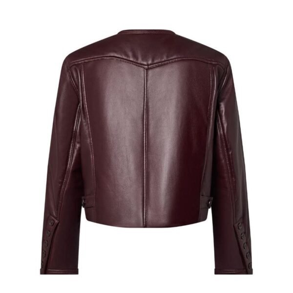 LOUIS VUITTON TOPSTITCHED LEATHER BOXY JACKET - Image 2