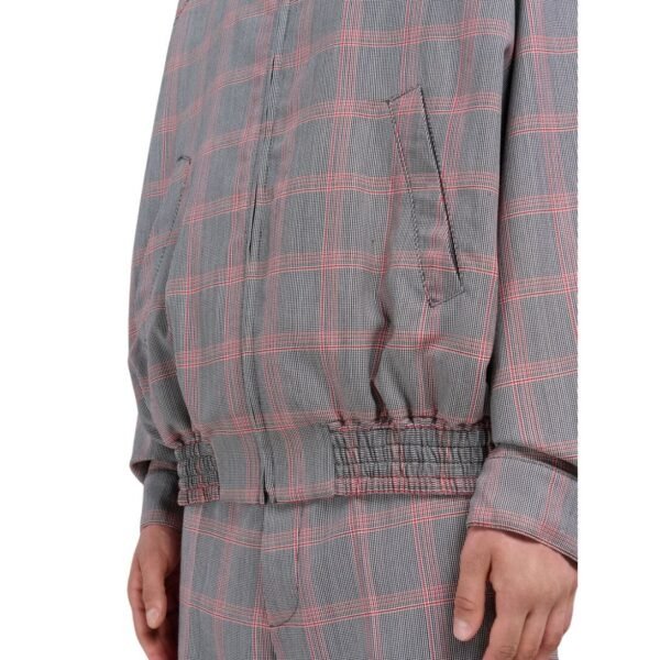 MARNI ORANGE CHECKED TECH WOOL BOMBER - Image 6