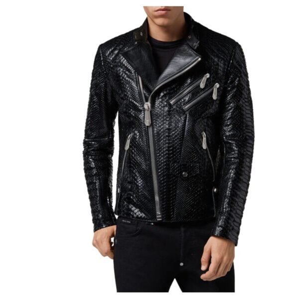 PHILIPP PLEIN LEATHER BIKER SLIM FIT LUXURY - Image 2