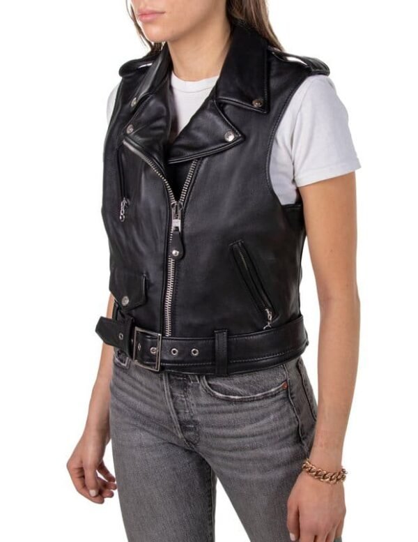 Women's Lambskin Perfecto Vest - Image 6