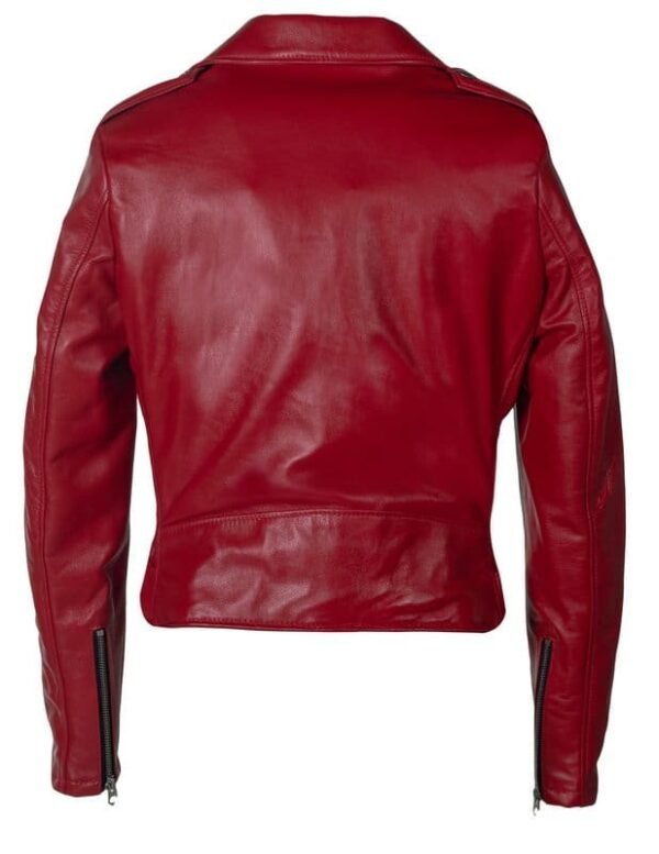 Women's Cropped Perfecto in Lambskin Leather Jacket - Image 2