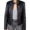 Women's Lambskin Cafe Leather Jacket