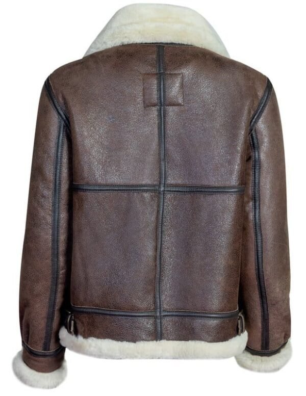 Women's Sheepskin B-3 Bomber Jacket - Image 2