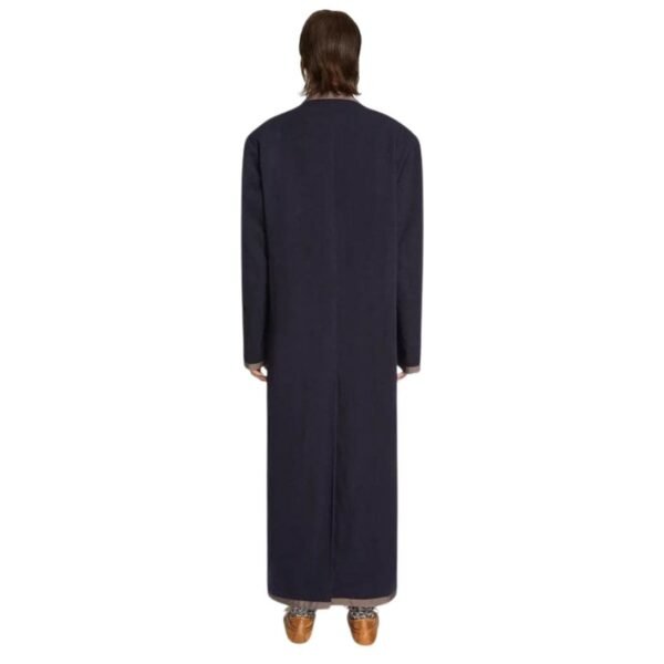 DRIES VAN NOTEN UNCONSTRUCTED COAT NAVY - Image 3