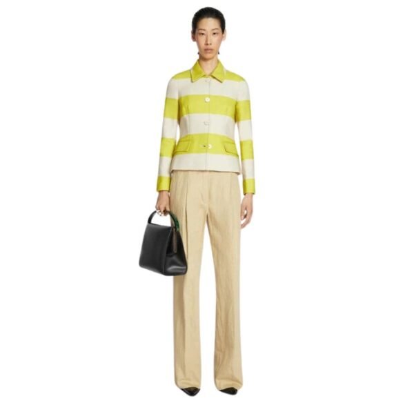 DRIES VAN NOTEN TIGHT FIT JACKET LIME - Image 3