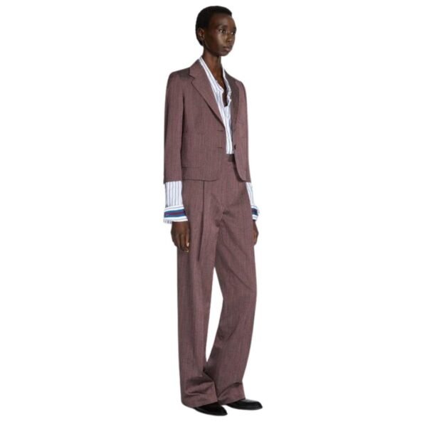 DRIES VAN NOTEN TIGHT CROPPED BLAZER PINK - Image 3