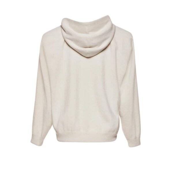 MAGDA BUTRYM HOODED KNIT SWEATER IN CREAM - Image 2