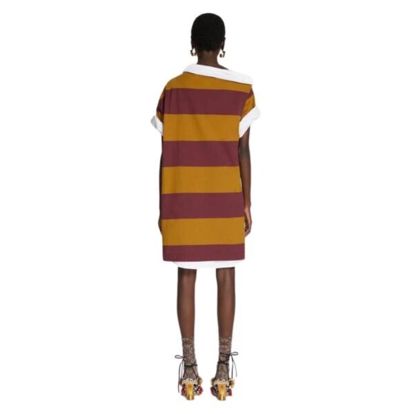 DRIES VAN NOTEN SWEATSHIRT DRESS MUSTARD - Image 4