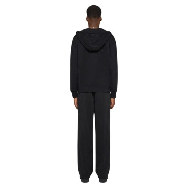 GIVENCHY BOXY FIT HOODIE IN FLEECE WITH RHINESTONES - Image 5