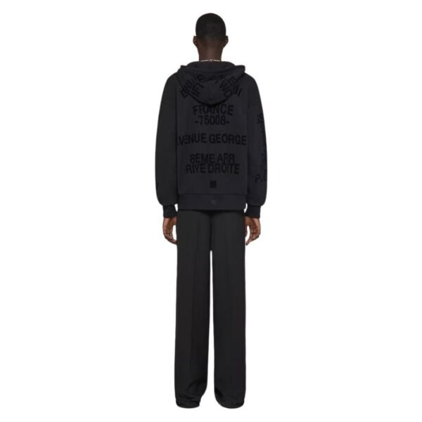 GIVENCHY ZIPPED HOODIE IN FLEECE - Image 3