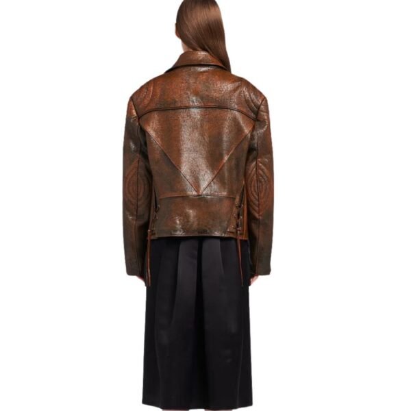 PRADA LEATHER BIKER JACKET - Image 2