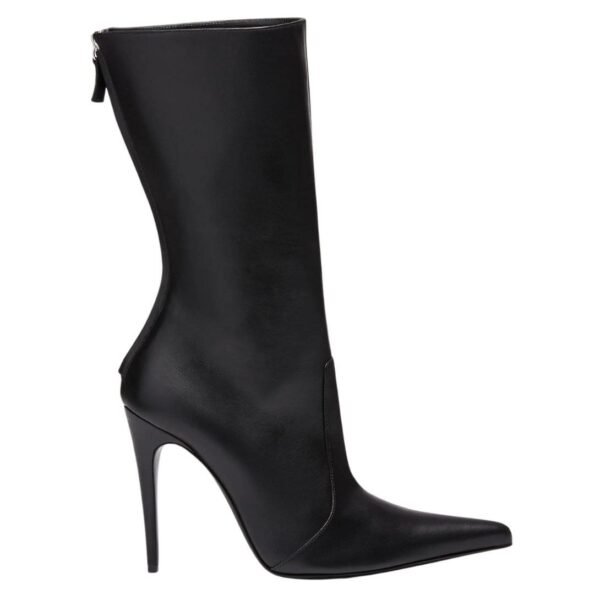 MAGDA BUTRYM POINTED CALF BOOTS IN BLACK LEATHER - Image 3