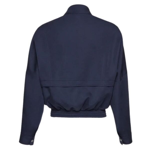 MAGDA BUTRYM OVERSIZED AVIATOR BOMBER JACKET IN NAVY - Image 2