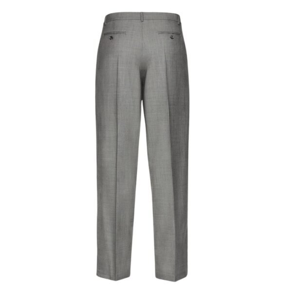 MAGDA BUTRYM WIDE LEG TAILORED WOOL PANTS IN GREY - Image 2