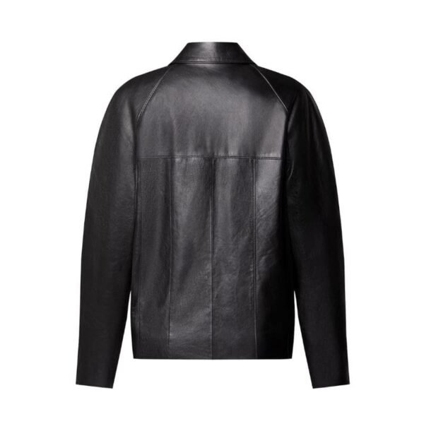 LOUIS VUITTON PATCHWORK LEATHER BUTTON UP JACKET - Image 2