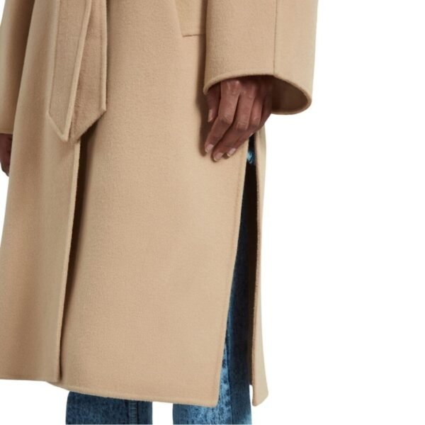 MARNI BEIGE WOOL COAT WITH WAIST BELT - Image 6