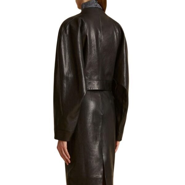 KHAITE THE GRACELL JACKET IN BLACK LEATHER - Image 3