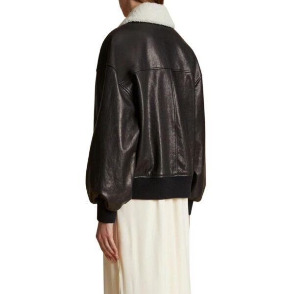 KHAITE THE SHELLAR JACKET IN BLACK LEATHER - Image 3