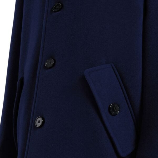 MARNI BLUE WOOL FELT CABAN COAT - Image 6