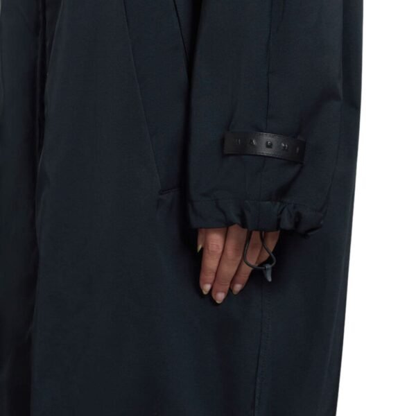 MARNI BLACK GATHERED TAFFETA PARKA - Image 6