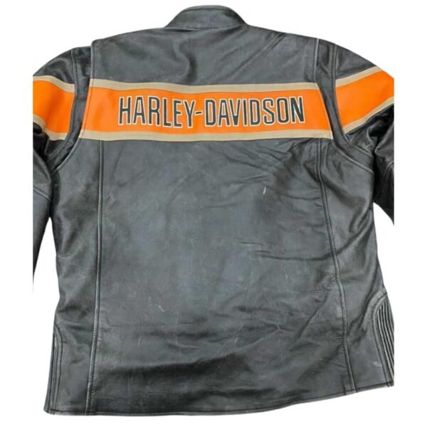 HARLEY DAVIDSON CRACKER LEATHER JACKET - Image 2