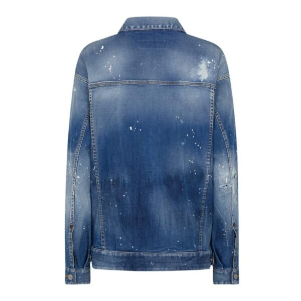 DSQUARED2 MEDIUM ICE SPOTS WASH OVER JEANS JACKET - Image 2