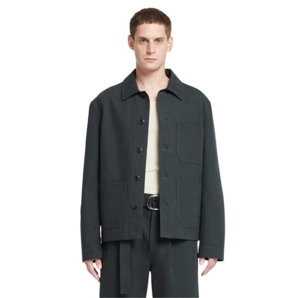 NANUSHKA SAON STRUCTURED TWILL JACKET ANTHRACITE