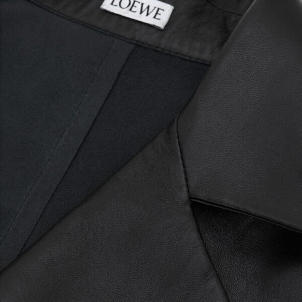 LOEWE PYJAMA BLOUSE IN NAPPA LAMBSKIN AND SUEDE GOATSKIN - Image 4