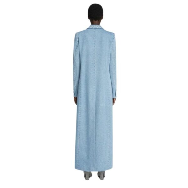 DRIES VAN NOTEN DENIM TUXEDO COAT LIGHT BLUE - Image 4