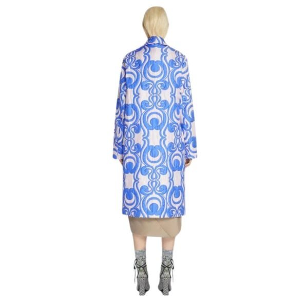 DRIES VAN NOTEN HAND QUILTED COAT BLUE - Image 4